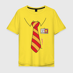 Футболка оверсайз мужская Костюм Гомера, цвет: желтый