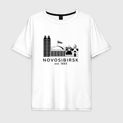 Мужская футболка оверсайз Новосибирск 1893