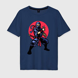Мужская футболка оверсайз Warrior ninja