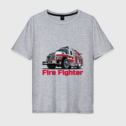 Мужская футболка оверсайз Fire fighter