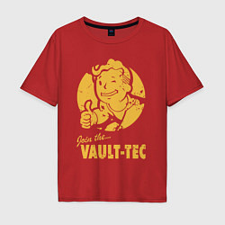 Футболка оверсайз мужская Vault boy like print, цвет: красный