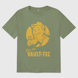 Футболка оверсайз мужская Vault boy like print, цвет: авокадо