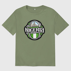 Футболка оверсайз мужская Nigeria, цвет: авокадо