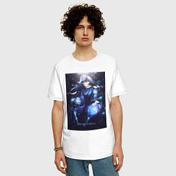 Футболка оверсайз мужская О моём перерождении в слизь Римуру Темпест в маске, цвет: белый — фото 2