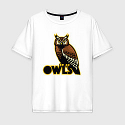 Мужская футболка оверсайз Owls