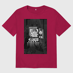 Футболка оверсайз мужская Марин Китагава Гяру, цвет: маджента