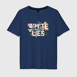 Мужская футболка оверсайз White Lies - Flowers