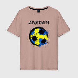 Мужская футболка оверсайз Сборная - Швеция