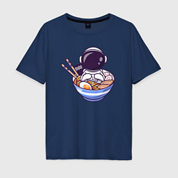 Мужская футболка оверсайз Ramen spaceman