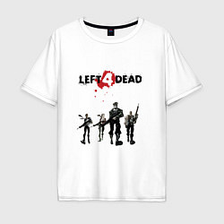 Футболка оверсайз мужская Выжившие Left 4 Dead, цвет: белый