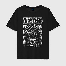 Футболка оверсайз мужская Nirvana grange rock, цвет: черный