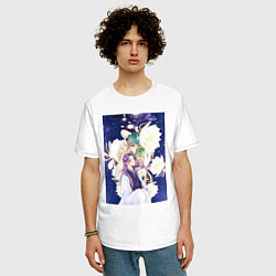 Футболка оверсайз мужская Монолог фармацевта Жэньши Расчётливый интриган, цвет: белый — фото 2