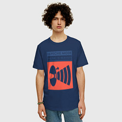 Футболка оверсайз мужская Depeche Mode - Music for the masses merch, цвет: тёмно-синий — фото 2