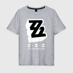 Футболка оверсайз мужская Zenless zone zero лого, цвет: меланж