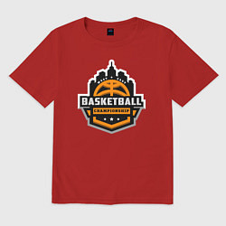Мужская футболка оверсайз Championship basketball