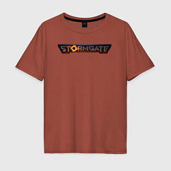 Мужская футболка оверсайз Stormgate logo