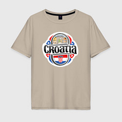 Мужская футболка оверсайз Croatia