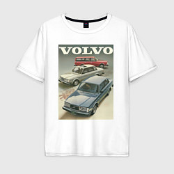 Мужская футболка оверсайз Автомобиль Volvo