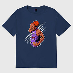 Футболка оверсайз мужская Vince Carter dunker, цвет: тёмно-синий