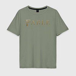 Мужская футболка оверсайз Fable logo