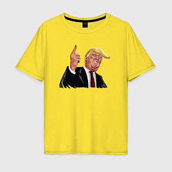 Мужская футболка оверсайз Речь Трампа