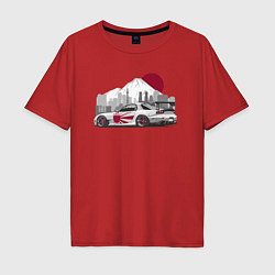 Мужская футболка оверсайз Mazda rx-7 автомобиль гоночный jdm