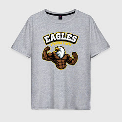 Мужская футболка оверсайз Eagles fitness