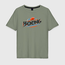 Футболка оверсайз мужская Style boxing, цвет: авокадо