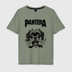 Мужская футболка оверсайз Pantera - rock dog