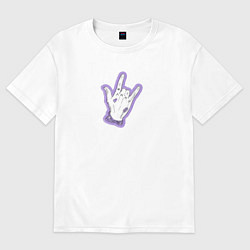 Футболка оверсайз мужская BTS Army Cool, цвет: белый