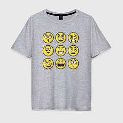 Мужская футболка оверсайз Smiles 3x3