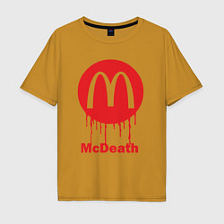 Футболка оверсайз мужская Mcdeath, цвет: горчичный