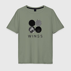 Мужская футболка оверсайз BTS Wings