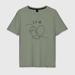 Мужская футболка оверсайз BTS Love