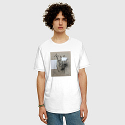 Футболка оверсайз мужская Graphic abstract, цвет: белый — фото 2