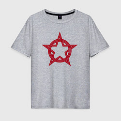 Футболка оверсайз мужская Red star USSR, цвет: меланж