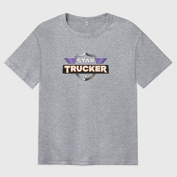 Футболка оверсайз мужская Star Trucker, цвет: меланж