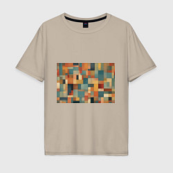 Футболка оверсайз мужская Inspired by Paul Klee, цвет: миндальный