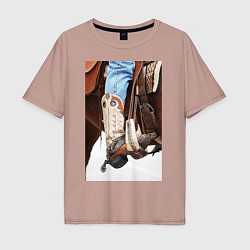 Мужская футболка оверсайз Western style