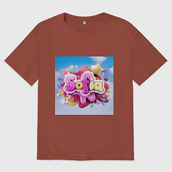 Мужская футболка оверсайз Имя София жвачка