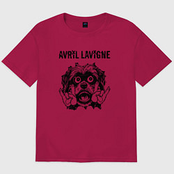 Мужская футболка оверсайз Avril Lavigne - rock dog