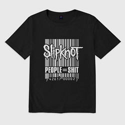 Футболка оверсайз мужская Slipknot - people shit, цвет: черный