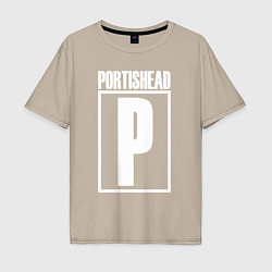 Футболка оверсайз мужская Portishead, цвет: миндальный