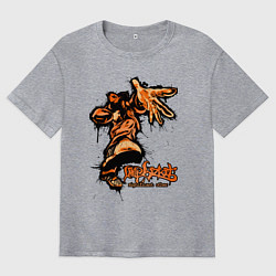 Футболка оверсайз мужская Limp Bizkit - graffiti, цвет: меланж