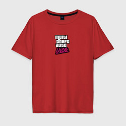 Мужская футболка оверсайз GTA vice city game logo