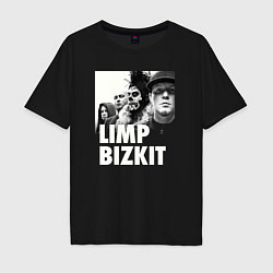 Футболка оверсайз мужская Limp Bizkit rap rock, цвет: черный