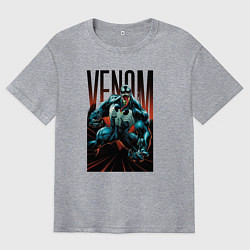 Футболка оверсайз мужская Веном, цвет: меланж