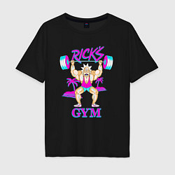 Футболка оверсайз мужская Ricks GYM, цвет: черный
