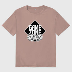 Футболка оверсайз мужская Game zone, цвет: пыльно-розовый