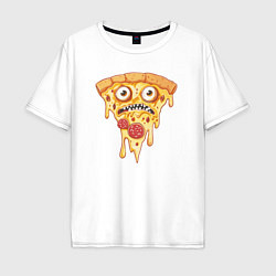Мужская футболка оверсайз Pizza face